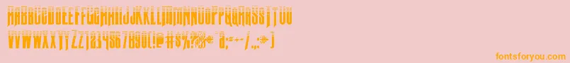 Butchsundancetone Font – Orange Fonts on Pink Background