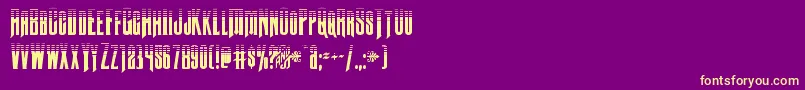 Butchsundancetone-fontti – keltaiset fontit violetilla taustalla