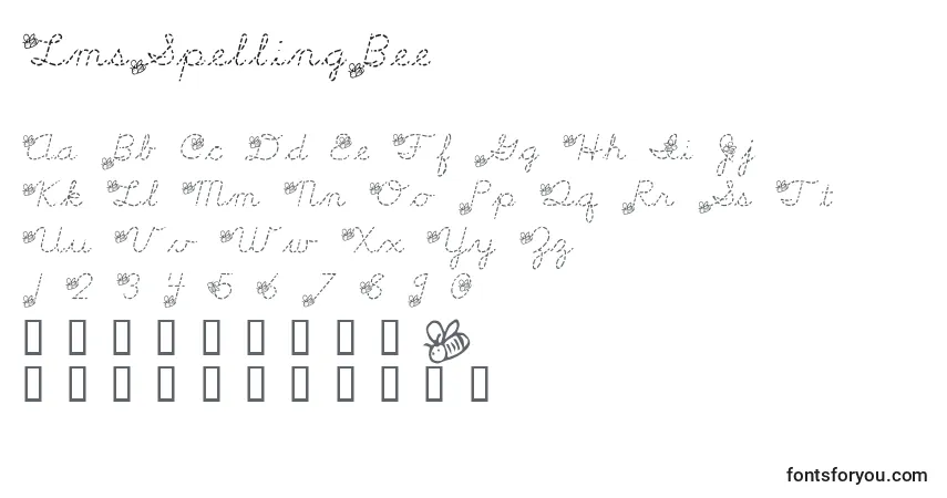 A fonte LmsSpellingBee – alfabeto, números, caracteres especiais