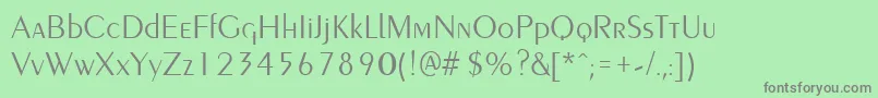 PenyaelightRegular Font – Gray Fonts on Green Background