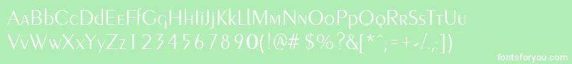 PenyaelightRegular Font – White Fonts on Green Background