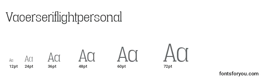 Vacerseriflightpersonal Font Sizes