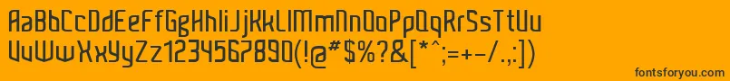 Kitchen Font – Black Fonts on Orange Background