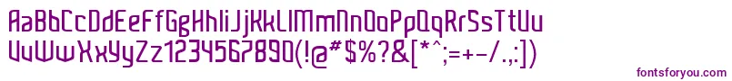 Kitchen Font – Purple Fonts on White Background