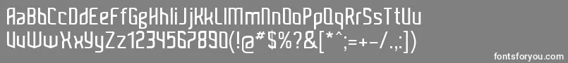 Kitchen Font – White Fonts on Gray Background