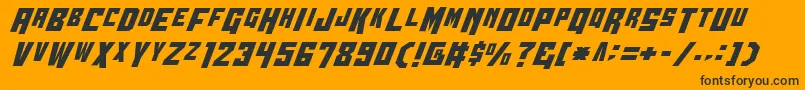 Шрифт Wbv4c – чёрные шрифты на оранжевом фоне