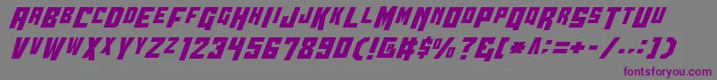 Wbv4c-fontti – violetit fontit harmaalla taustalla