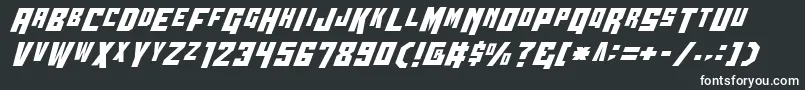 Шрифт Wbv4c – белые шрифты на чёрном фоне