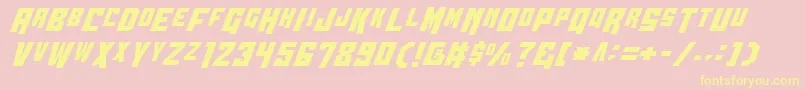Wbv4c Font – Yellow Fonts on Pink Background