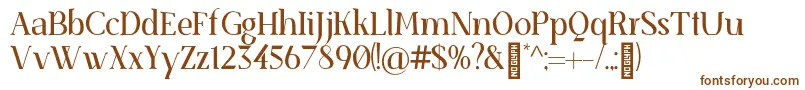 SenzabellaRegular Font – Brown Fonts