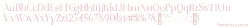 SenzabellaRegular Font – Pink Fonts on White Background