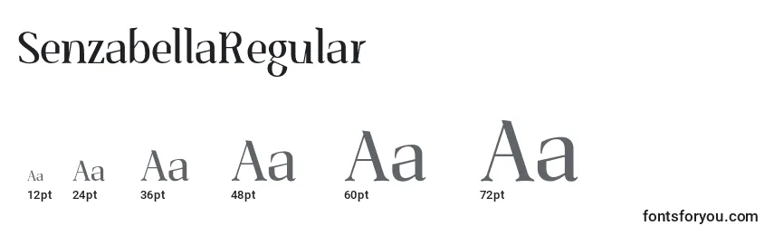 SenzabellaRegular Font Sizes