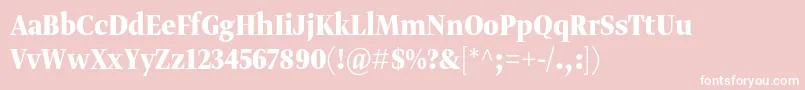Gretadisnarprobol Font – White Fonts on Pink Background