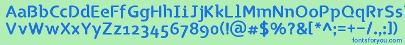 フォントTgNaonao – 青い文字は緑の背景です。