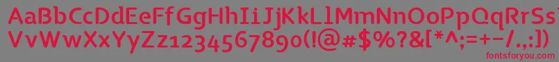 TgNaonao Font – Red Fonts on Gray Background