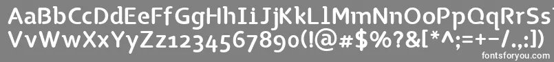 TgNaonao Font – White Fonts on Gray Background