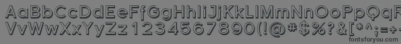FlorencesansShadedフォントについての詳細 フォントFlorencesansShaded – 黒い文字の灰色の背景