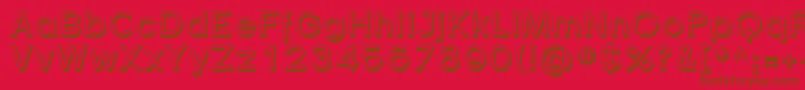 FlorencesansShaded Font – Brown Fonts on Red Background