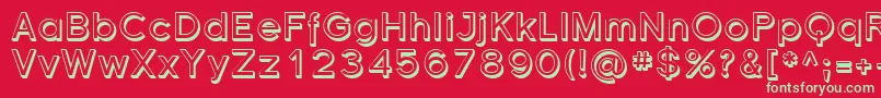 FlorencesansShaded Font – Green Fonts on Red Background