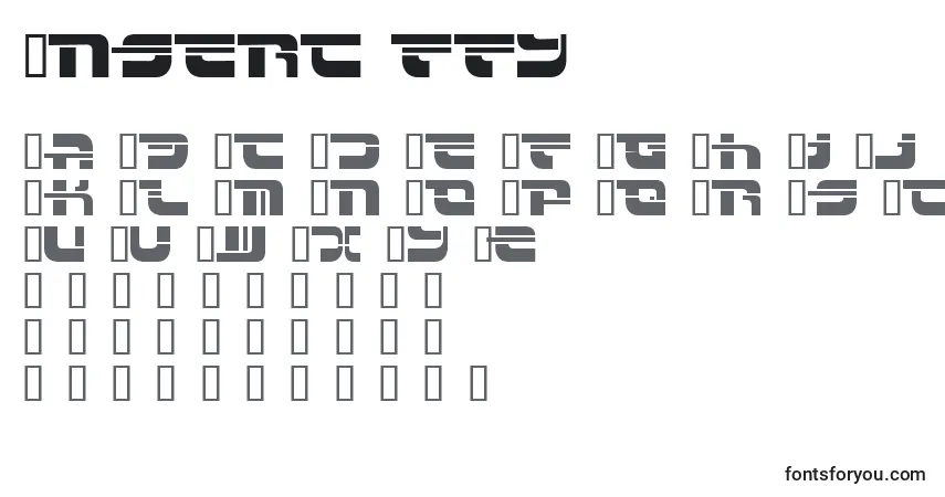 Police Insert ffy - Alphabet, Chiffres, Caractères Spéciaux