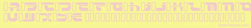 Insert ffy Font – Pink Fonts on Yellow Background