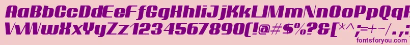 PtarmiganItalic Font – Purple Fonts on Pink Background