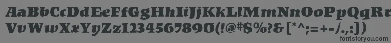 Kompakt Font – Black Fonts on Gray Background