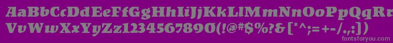 Kompakt Font – Gray Fonts on Purple Background