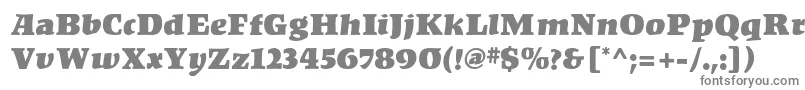 フォントKompakt – 白い背景に灰色の文字