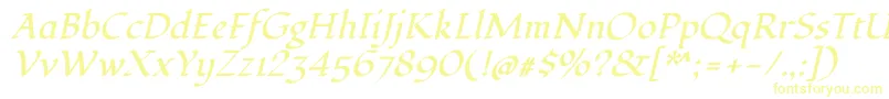 FondamentoItalic Font – Yellow Fonts