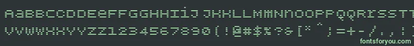 fuente Bpdotsunicaseminusbold – Fuentes Verdes Sobre Fondo Negro