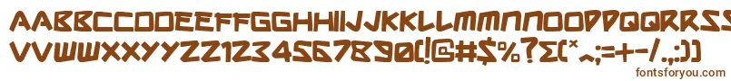 Sharkmadeinjapan Font – Brown Fonts on White Background