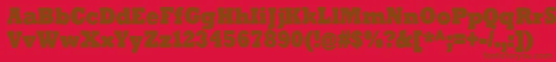 Lisätietoja TenderGoliath-fontista TenderGoliath-fontti – ruskeat fontit punaisella taustalla