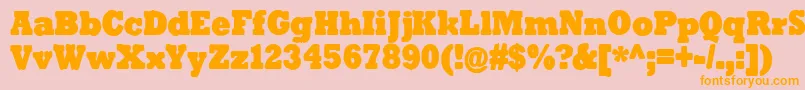 More about TenderGoliath Font TenderGoliath Font – Orange Fonts on Pink Background