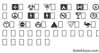 Symbolx font – print Fonts