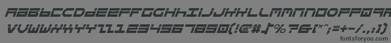 Police StuntmanLaserItalic – polices noires sur fond gris
