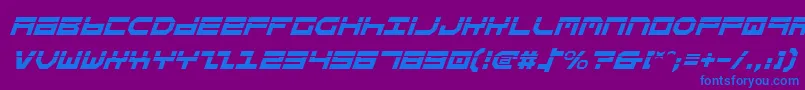 fuente StuntmanLaserItalic – Fuentes Azules Sobre Fondo Morado