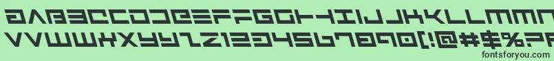 Avengerleft Font – Black Fonts on Green Background