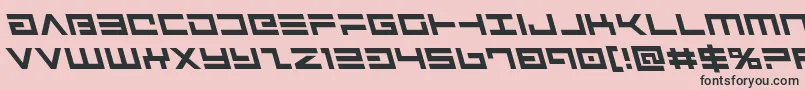 フォントAvengerleft – ピンクの背景に黒い文字