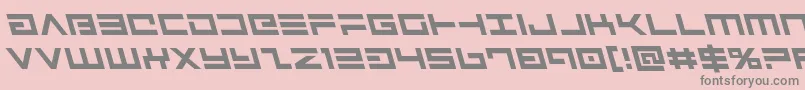 Avengerleft Font – Gray Fonts on Pink Background