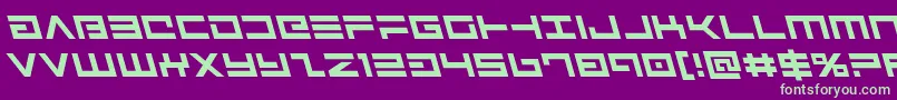 Avengerleft Font – Green Fonts on Purple Background