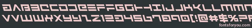 Шрифт Avengerleft – розовые шрифты на чёрном фоне