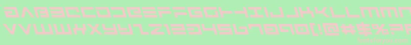 Avengerleft-fontti – vaaleanpunaiset fontit vihreällä taustalla