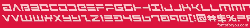 Avengerleft Font – Pink Fonts on Red Background