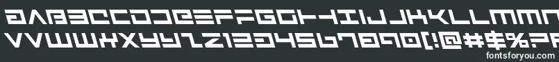 Avengerleft-fontti – valkoiset fontit mustalla taustalla