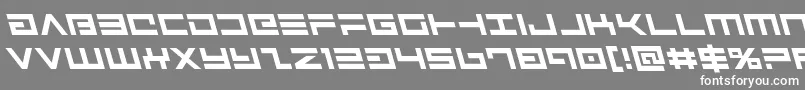 Avengerleft Font – White Fonts on Gray Background