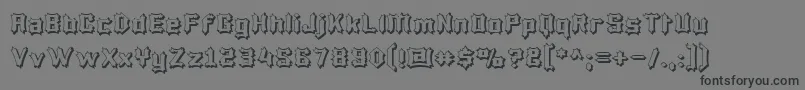Police LuciferiusInfernitus – polices noires sur fond gris