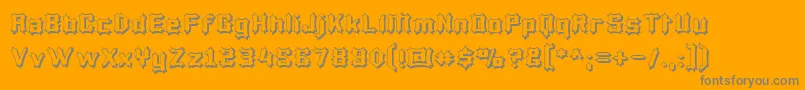 LuciferiusInfernitus Font – Gray Fonts on Orange Background