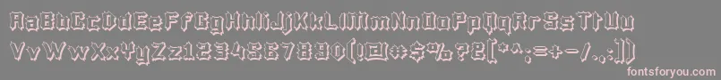 LuciferiusInfernitus Font – Pink Fonts on Gray Background