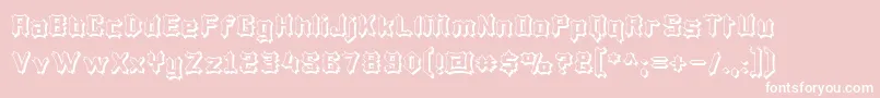フォントLuciferiusInfernitus – ピンクの背景に白い文字